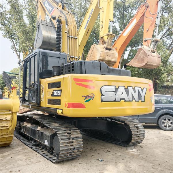 20 toneladas usadas Sany 215 escavadeira com motor MITSUBISHI e válvula hidráulica original