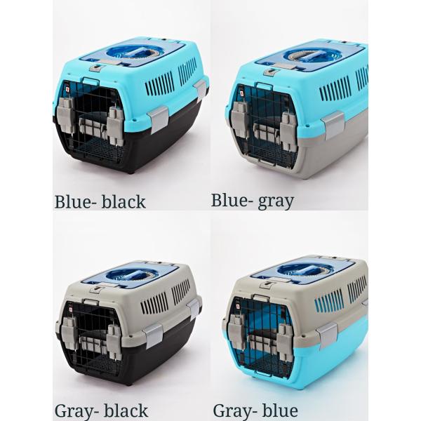 Несущая перемещения ODM OEM клетки перехода кота собаки PP пластиковая с окном в крыше