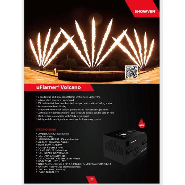 OEM Stage Smoke Machine Flamer CIRCLE FLAMER Volcano Flamer 2000W