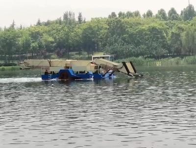 Paddle Wheel Propulsion 5 Km/h Surface Cleaning Boat For River