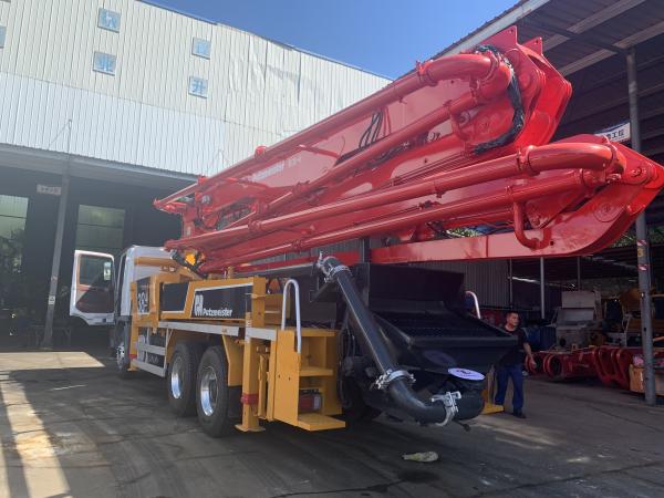 Putzmeister 38m que Benz Concrete Equipment Concrete Placing cresce máquina da bomba de Beton usou o caminhão da bomba concreta