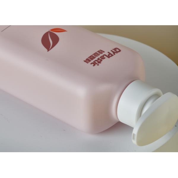 Замороженная квадратом бутылка лосьона пластмассы HDPE для шампуня 610ml мытья тела