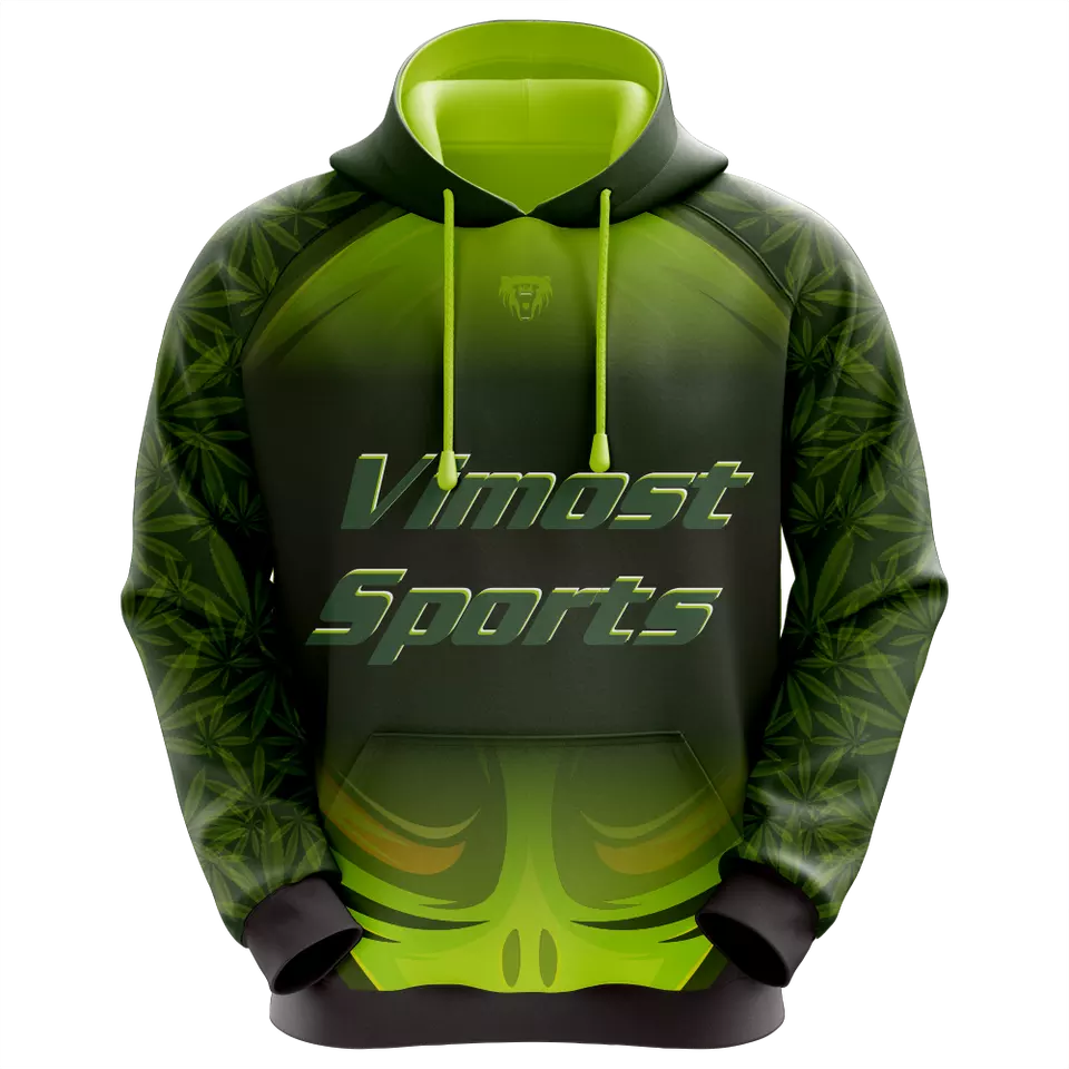 Graphic Long Sleeve Pullover Hoodie 100% Polyester Accept Custom Lables