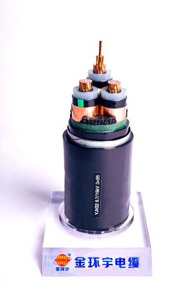 Double Steel Tape Armoured Medium Voltage Power Cables 3 Phase UG 3x300 SQ . MM