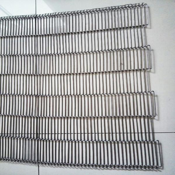 Alambre plano Mesh Conveyor Belt FDA de la flexión SS316 3.0m m para la máquina de la comida