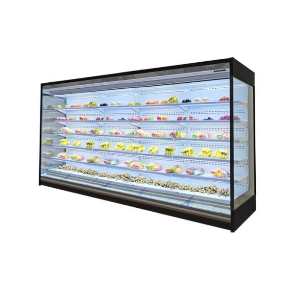 Refrigerador abierto de varios pisos sin heladas con estante ajustable