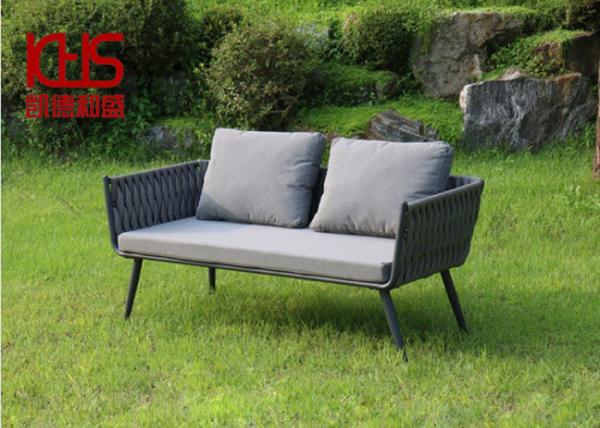 Hand Knitted Lightweight Woven Rope Outdoor Chairs Dining Set