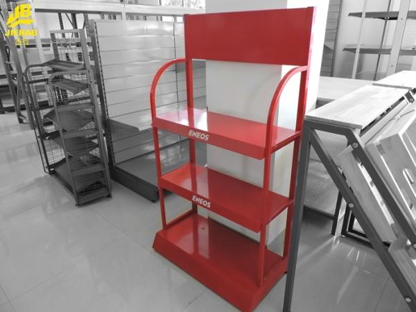 Coca Cola Beverages Display Racks For Grocery Shop Red Colour 100KG/Layer Welded