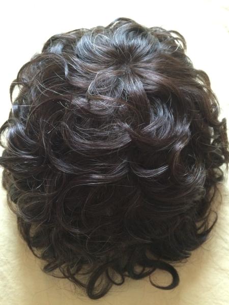 Toupet en cheveux humains de taille de base personnalisable pour votre satisfaction