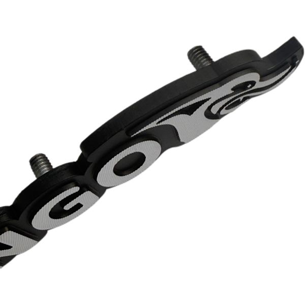 Customized Aluminum Die-casting Embossed Logo Diamond Cutting Surface Metal Nameplate
