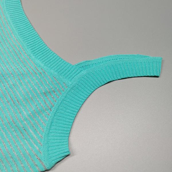 Knitted Women's Beachwear Dresses 112cm Multicolor Stitching