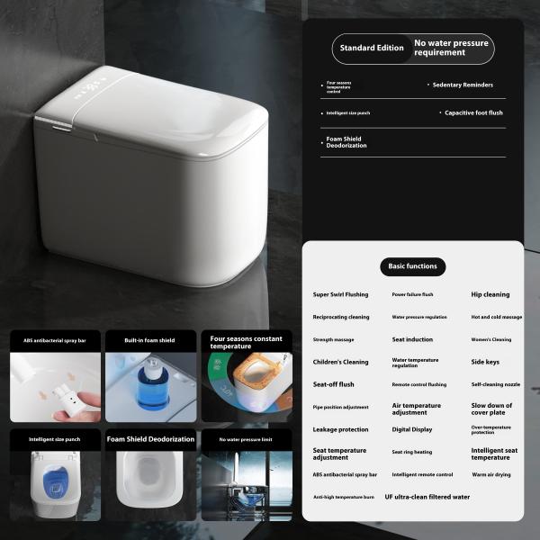 Bathroom Ceramic Modern Smart Toilet Automatic Electronic Control