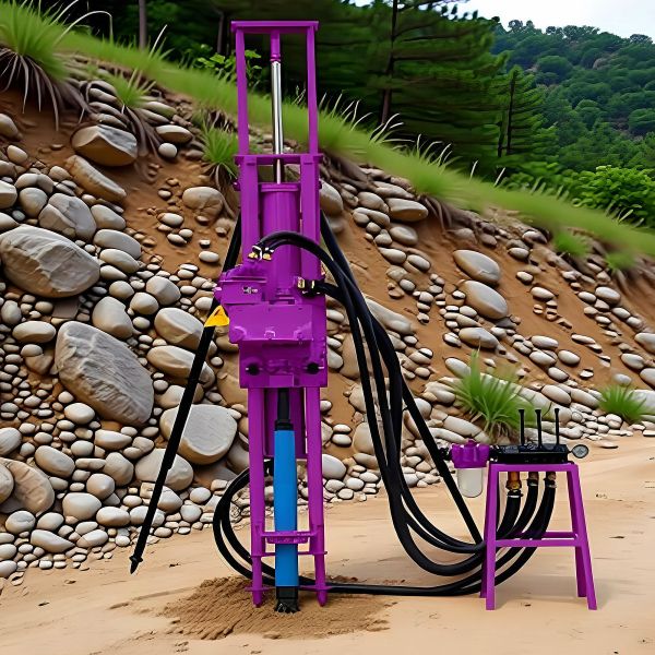 Portable DTH Drilling Rig with Hydraulic Controlling and Light Weight High Drilling Efficiency for Blast Hole Drilling