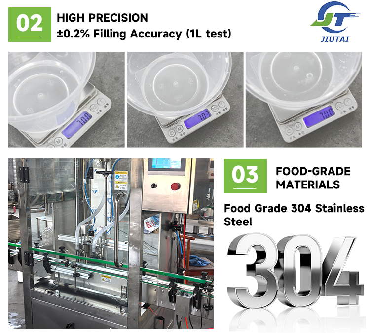Full Automatic Gravity Linear Filler for Drinking Water, Juice, Mineral Water and Daily Chemical Liquid