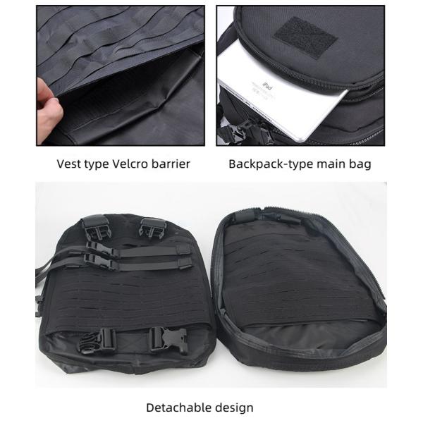 500D Nylon Military Ballistic Armor Vest Multifunctional 32*46cm