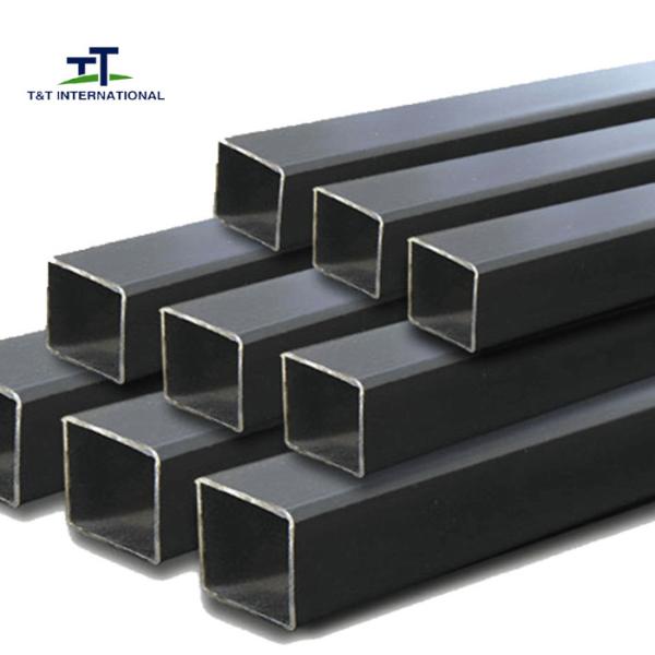 Plain End Finish Square Steel Pipe , Metric Square Tube Building Material Usage