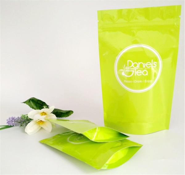 tea doypack bags white craft paper food pouch dry fruit packaging bag