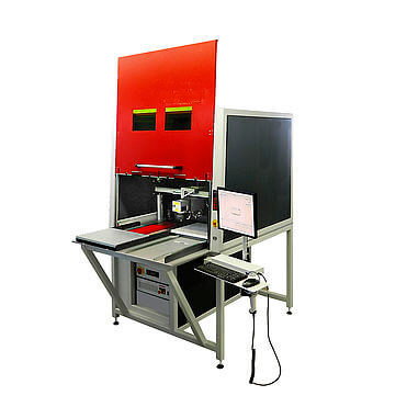 Pcb Optical Fiber Laser Marking System Automatic Russian Language 50w