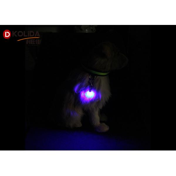 Pet Flashing Dog LED Light Blinker Collar Tag Safety Flasher Aluminum Material