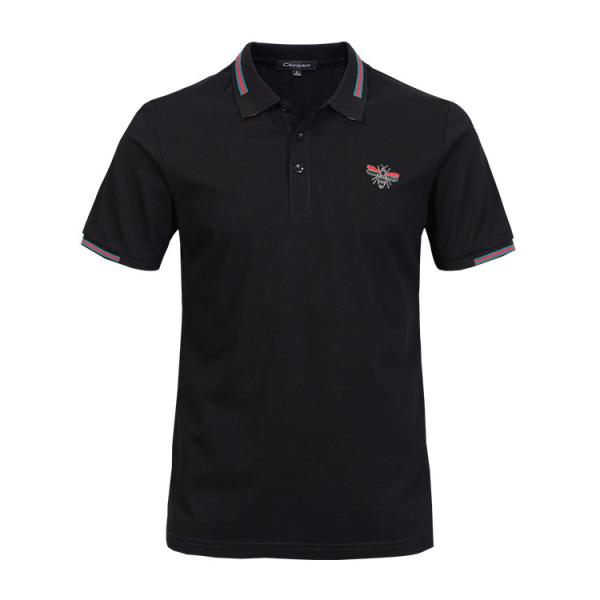 New Design Black Polo T shirts For Men With Short Sleeved