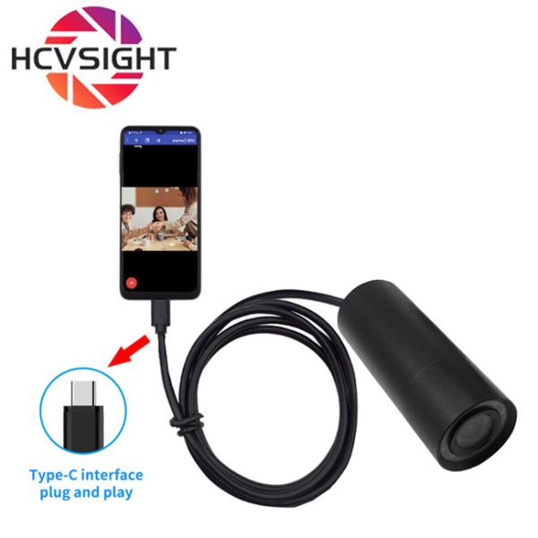 Mini caméra bullet 1080P UVC/OTG 2MP Vision nocturne infrarouge Caméra USB