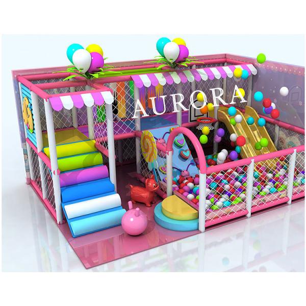 Purple Yellow Indoor Soft Play Playground Children Adventure Amusement Play Structure
