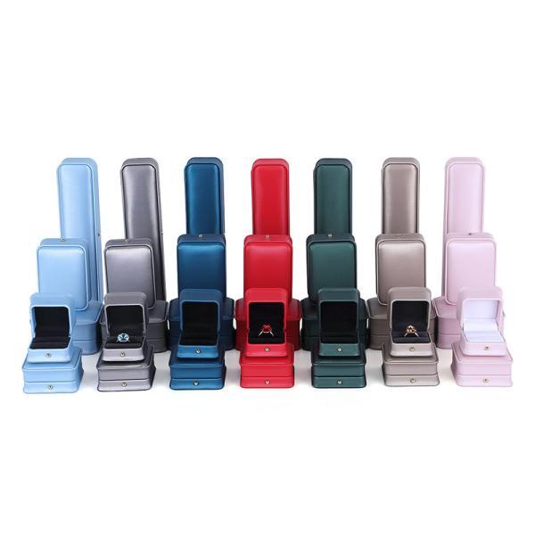 Crown Waist Ring Box Custom Leather Jewelry Box Bracelet Jewelry Hand String Packaging Box Necklace Box High-End