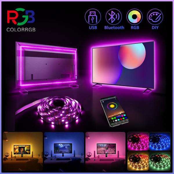 RGB Color Temperature 15m Strip Light Set Support Dimmer CCT RGB 5V SMD 5050 LED IP20