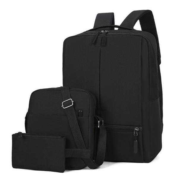 3pc Mens Work Laptop Backpack Set Smart Travel Backpack Set Unisex