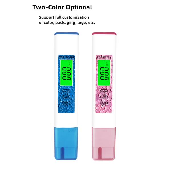 Back Light Display 4 in 1 Water Test Pen for Home Swimming Pool and Aquaculture Control
