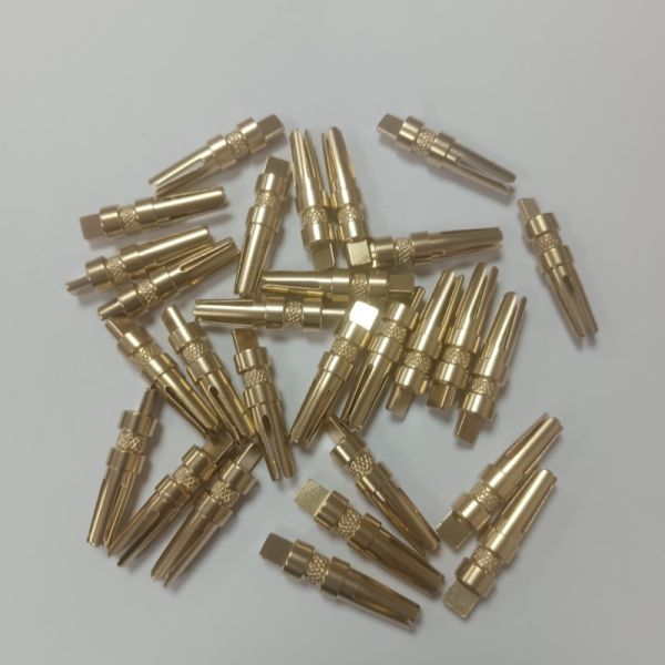 Customized H62 Brass Roller Groove Cnc Milling Connector Spare Parts