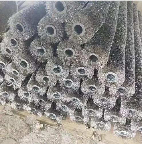 Industrial Custom External Wire Winding Brush Stainless Steel Wire Spring Brush For Cleaning