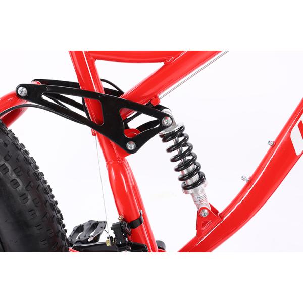 Fat tire vélo Fatbike personnalisable Croisière Neige Pleine suspension Vélo de montagne Vélo de plage Vélos à queue douce 21 vitesses