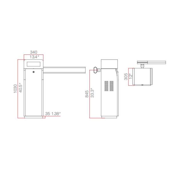 Экономические ворота барьера автомобиля для руки системы парковок правительства складывая