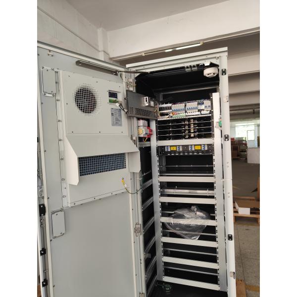 Outdoor Telecom Cabinet  IP45 IP55 -48vdc 16KW 24KW 36 KW Capacity For Telecom Base Station