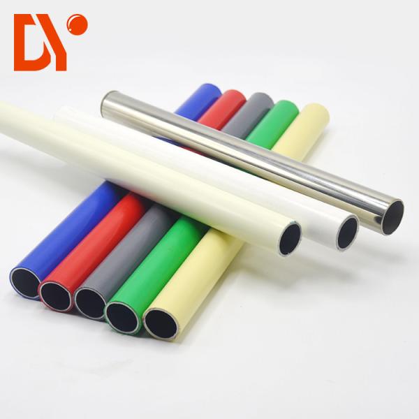 Forma redonda de superfície lustrosa do multi tubo de aço revestido plástico da cor para a decoração