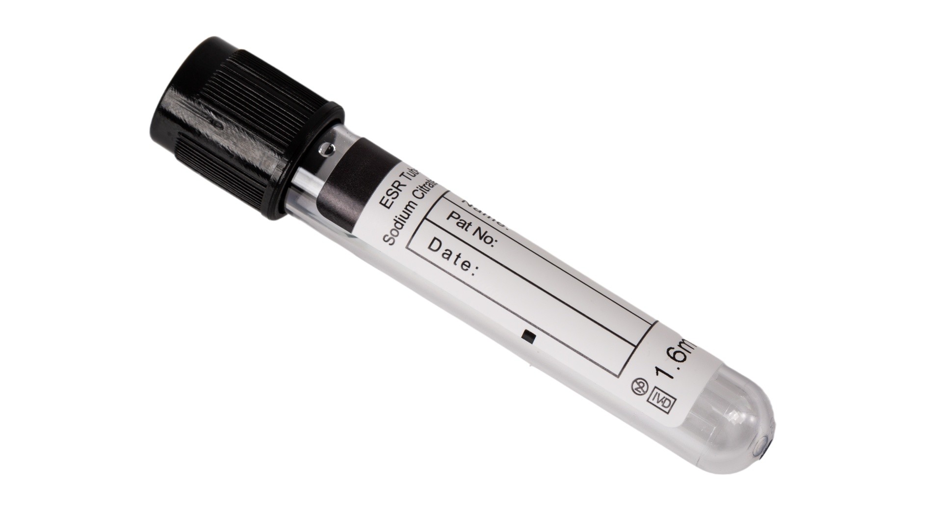 Diagnostic No Additive Blood Collection Tubes Screw Cap ESR Capillary Blood Tubes