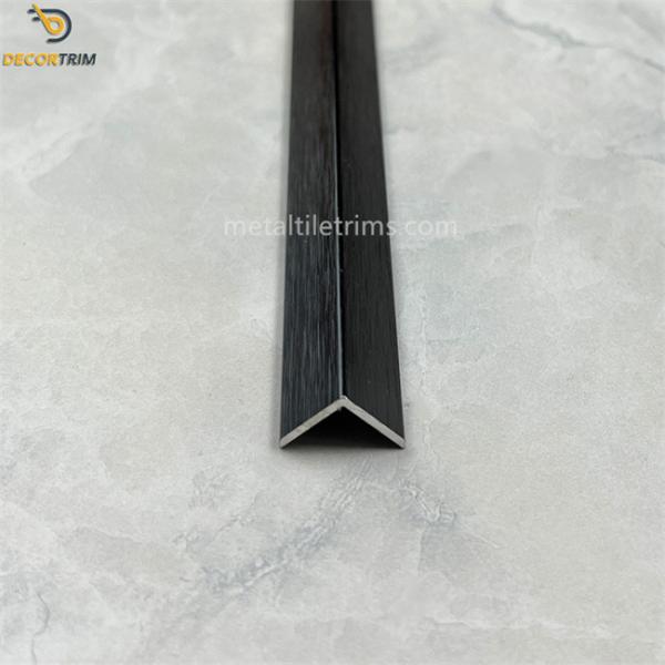 Metal Corner Protector Trim Wall Corner Protector Strips Brushed Black