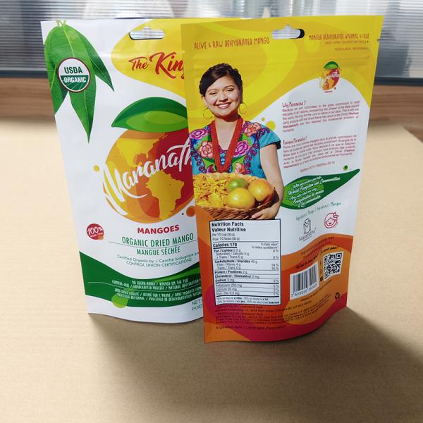 ​Ziplock Resealable Mango Bag 10-Color Gravure Print 500g Thick-Cut Portion