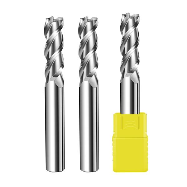 CNC Carbide Endmill HRC65 3 Flute Aluminium Milling Cutter Customizable OEM Aluminum Cutting Tools Specular Highlight for