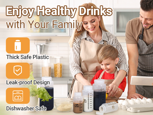 New Design Food Grade PP Clear Plastic Bottle With Scale Line Wide Neck Liquid Container for Chemical