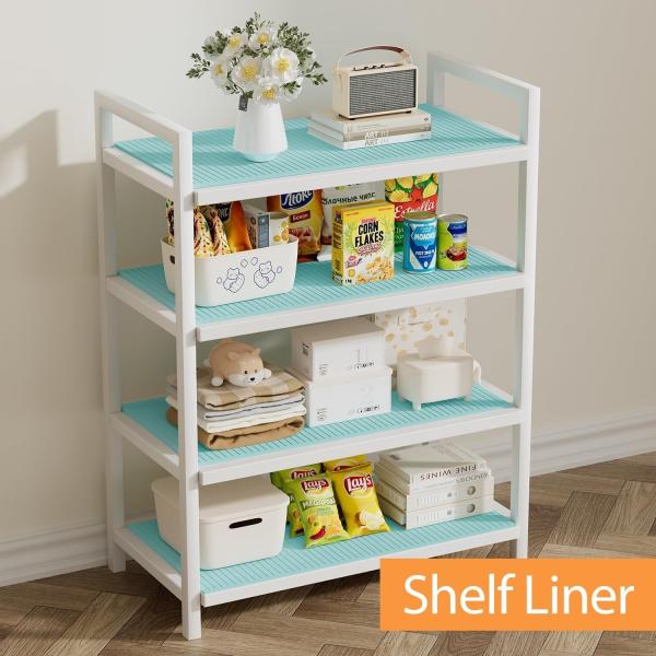 Reusable Silicone Refrigerator Liners Washable, Non-Slip Fridge Shelf Mats For Kitchen Organization, Waterproof & Oilproof Shelf Protectors For Cabinets, Drawers And Glass Shelves