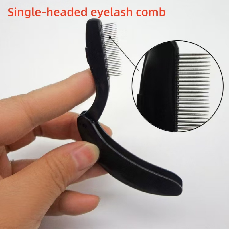 Stainless Steel Eyebrow Needle Eyelash Brush Comb for Cosmetic