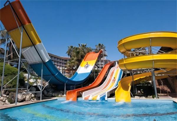Outdoor Large Water Playground Swimming Pool Fiberglass Water Slide