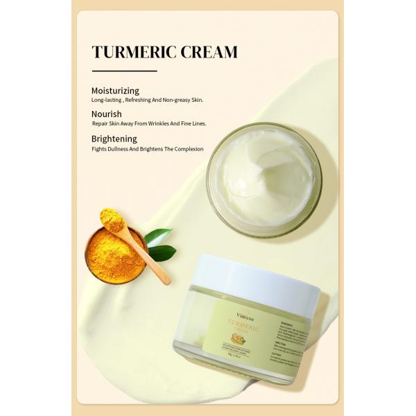 Beauty Skin Care Private Label Natural Organic Repairing Moisturizer Tumeric Turmeric Facial Cream for Face