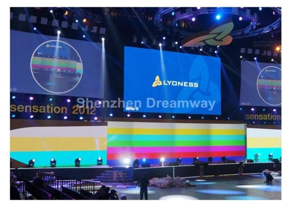 RGB Full Color Indoor LED Screen Rental P5 3528 SMD For Program Play , 1200Hz Refresh Rate