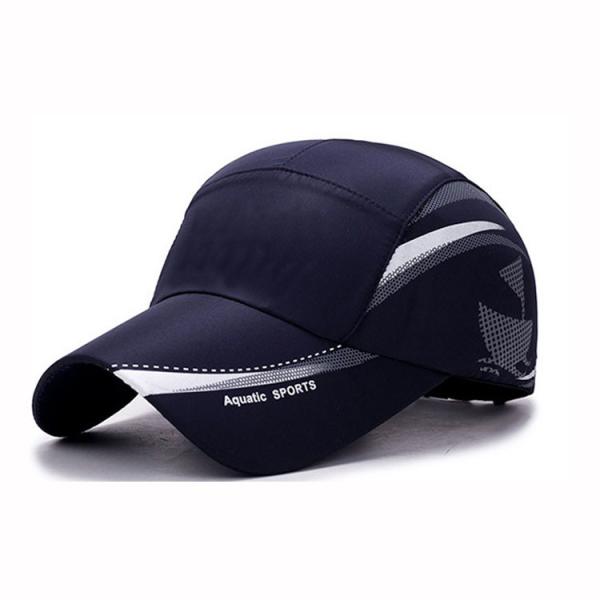 Outdoor 5 Panel Running Hat , Dryfit Fabric Foldable Summer Hat For Sports