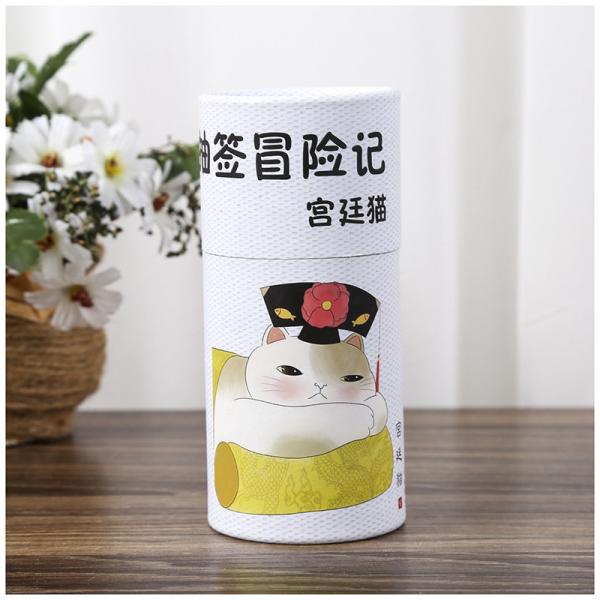 Цилиндр картона сусального золота упаковывая упаковку цилиндра чая 120gsm Kraft бумажную