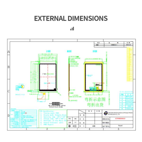 Модуль сенсорного экрана TFT LCD с емкостью 800x1280 HD разрешение IPS дисплей 8 дюймов с интерфейсом MIPI