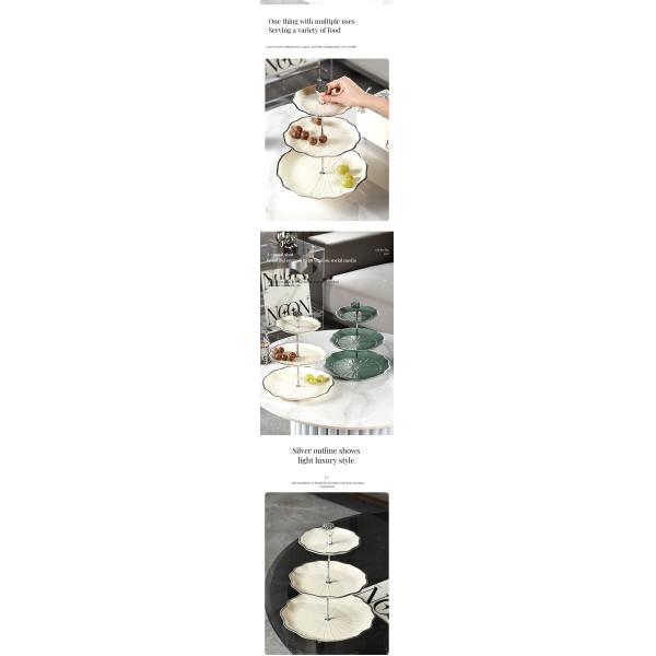 Disposable Plates Tableware 10-Inch White Ceramic Plate for Modern Decorative Display